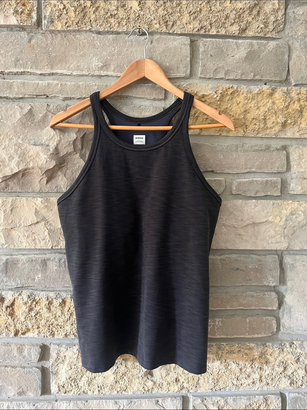 Prana Heathered Gray Athletic Racerback Tank Size XL